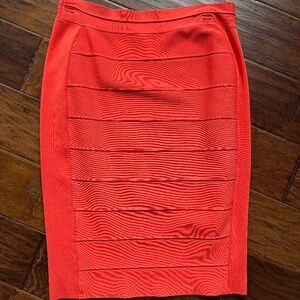 NYC Orange/Red Body Con Fitted skirt